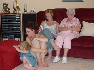 Sally, Abby, Emily& Grandma Ruth