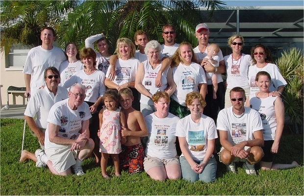 The gang at Dad's 80th 